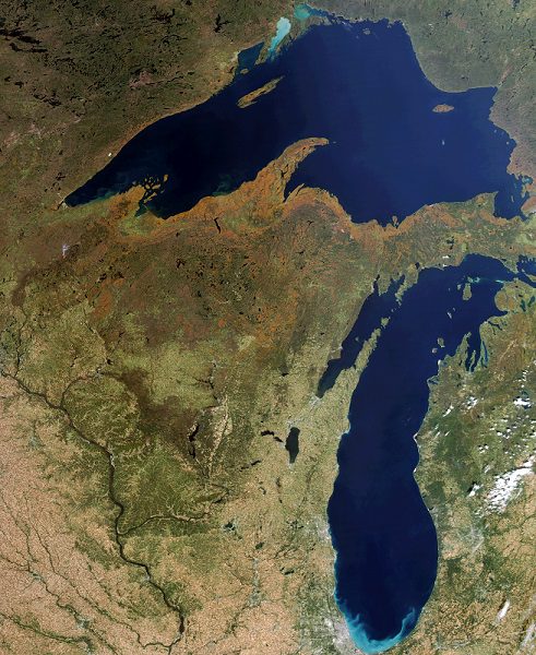 WI from Space, photo by CIMSS University of Wisconsin