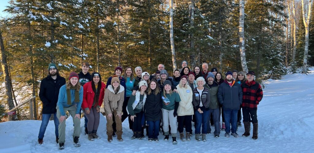 Members of the ACP work group and students from UW Oshkosh attend a retreat in January 2023 in Land O' Lakes, WI. 