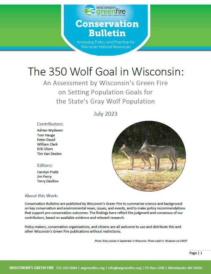 Conservation Bulletin - July 2023 cover page